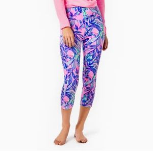 21" Weekender High-Rise Crop Legging-  lilac rose Just A Lil Jelly Sz M NWT